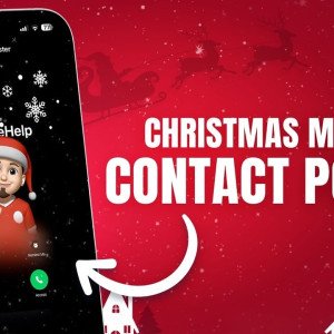 How to Create a Christmas Contact Poster & Memoji on your iPhone