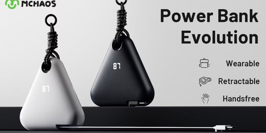 10,000mAh Power bank with retractable cable hits Kickstarter